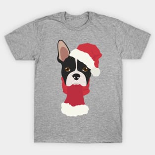 Boston Terrier Christmas Dog T-Shirt